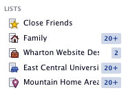 Facebook Smart Lists